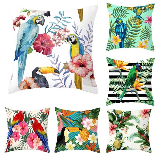High Quality Pillowcase Cover Floral For Gardens Rustic Style Seat Cushions