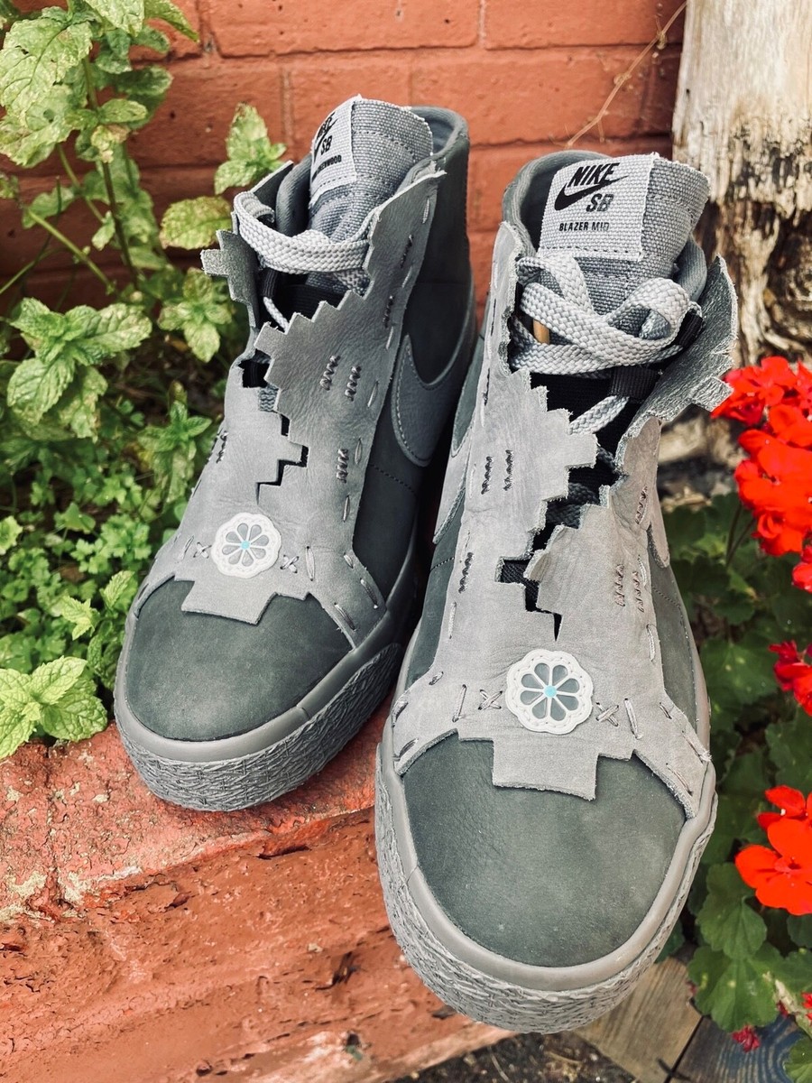 NIKE SB DI'ORR GREENWOOD BLAZER MID SHOES ANTHRACITE DARK SMOKE GREY UK