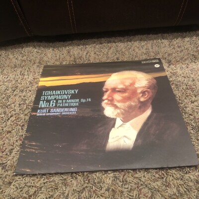 木版画 『Silently Opera』 Kurt Sanderling LP Tchaikovsky Symphony No 6 Japan With