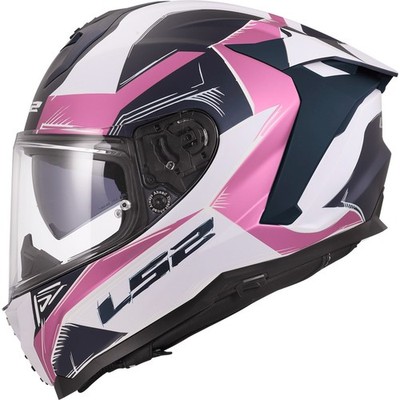 LS2 Challenger 2 FF817 Modular Motorcycle Helmet Integral Lavendar-White Matt S