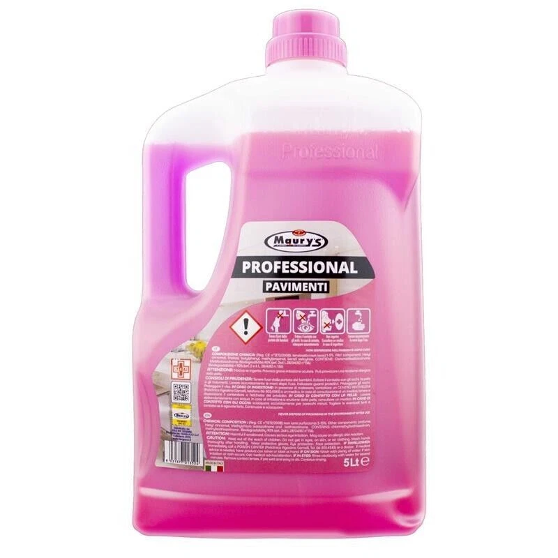 15LT MAURY'S PROFESSIONAL DETERGENTE PAVIMENTI FIORI DI LOTO IN CONF. DA 3X5 LT - Immagine 3 di 3