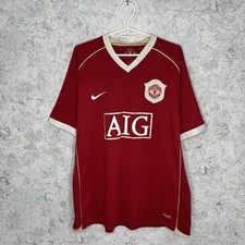 Nike Manchester United 2006 2007 Home Soccer Jersey Football Size XL
