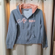 Aeropostale 1987 Women's Gray Zip-Up Jacket Size L Sizing In Description.