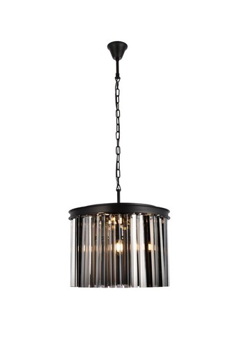 Elegant Lighting 1208D20-SS/RC Sydney 6 Light 20"W Crystal - Nickel - Picture 3 of 12