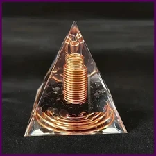 Energy Pyramid Orgonite Reiki Natural Amethyst Peridot Reiki Chakra