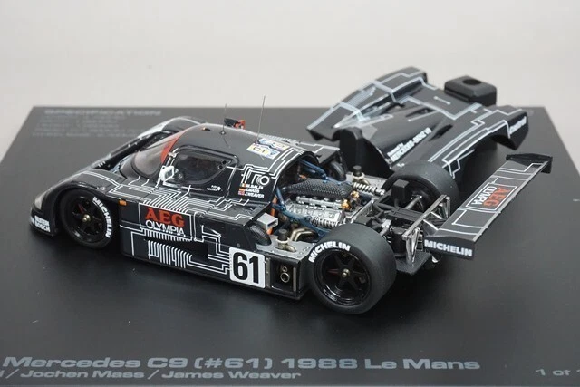 Sauber Mercedes C9 #61 Le Mans 1988 Baldi Mass Weaver HPI 8064 1:43 24 Ore - Immagine 3 di 4