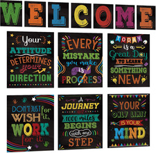 13 Pcs Motivational Posters for Classroom Decor, Laminated