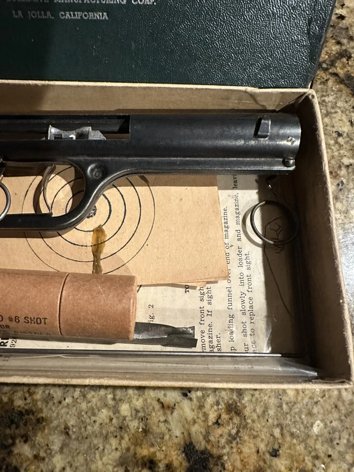 复古金属手柄大约 1937 年公牛眼锋枪手枪和盒子 #16 — 第 4/4 张图片