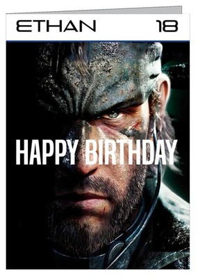 Personalisierte Geburtstagskarte Metal Gear Solid Snake Eater (A5)