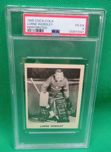 Lorne Gump Worsley 1965 Coca-Cola PSA 4.0 Perforated