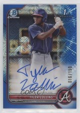 2022 Bowman Chrome Prospect HTA Choice Refractor /150 Tyler Collins Auto 0f5t