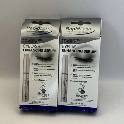 2x Rapid/Lash Eyelash & Eyebrow Enhancing Serum Enhancer Growth Conditioner 3ml!