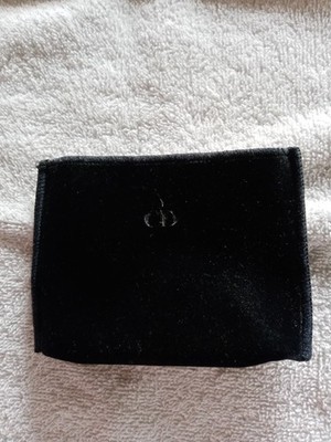 Kosmetiktasche aus schwarzem Samt, Christian Dior, für Lidschatten etc.
