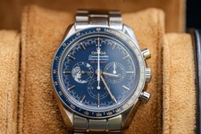 Omega Speedmaster Moonwatch Apollo 45th Anniversary Stainless Steel 42mm Blue 3