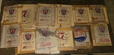 12 1950S OHIO STATE BUCKEYES BORDEN MILK PEPSI BOOK COVERS AS FOUND SHOW AGE 