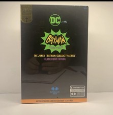 DC Mcfarlane Toys Multiverse Gold Label EE Exclusive Black Light 66' Joker New