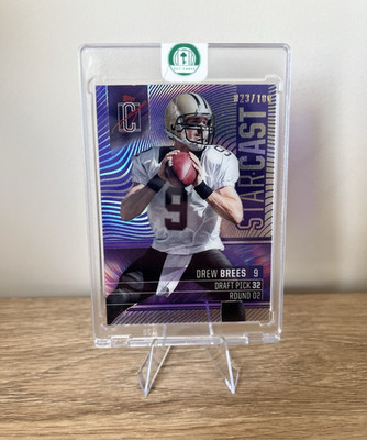 Topps 2024 Signature Class Star Cast Drew Brees SC-11 Purple /100 Saints