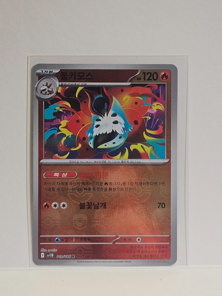 Volcarona (Master Ball Reverse Holo) R 019/086 SV11B Black Bolt
