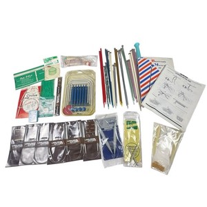 Aluminum Knitting Needle Lot of 12 Circular Boye Bates Leisure Arts Beginner Kit