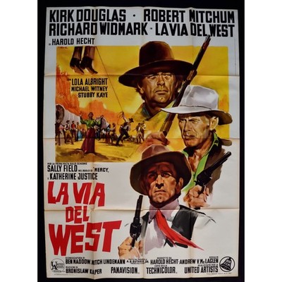 Manifest LA VIA DEL WEST Kirk Douglas Robert Mitchum Richard Widmark A302