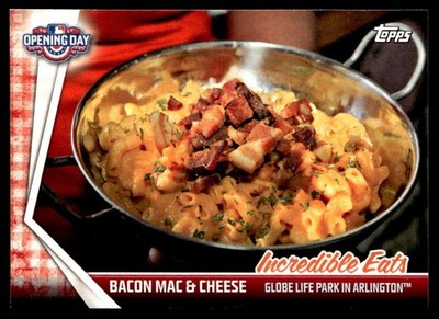2017 Topps Opening Day Incredible Eats Bacon Mac & Cheese Texas Rangers #IE-15