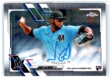 2021 Topps Chrome #RA-JGU Jorge Guzman Rookie Autographs