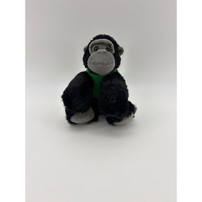 Purr-Fection Gorilla Plush Kids Small Black Fort Worth Zoo Green Shirt 1992 VTG