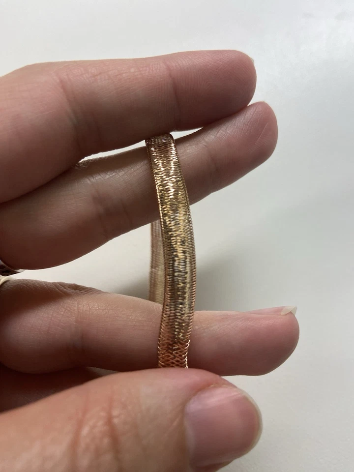 Эластичный браслет из розового золота 18 карат с 750 штампами 1,7 г - Изображение 3 из 4