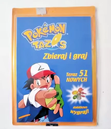 Polish Version Pokemon Tazos Set 1 (Complete 51/51) + Album (See the photos) - Image 2 of 4
