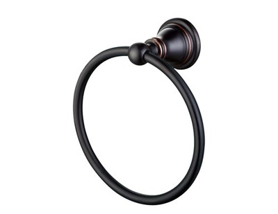 F-0801-ORB Bath Towel Ring, Bathroom Hardware Accessories Wall Mounted Towel ...