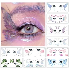 Glitter Fairy Makeup Kit Accessories For Women Butterfly Wing 