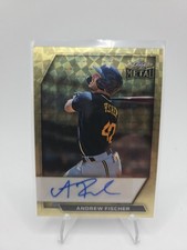 2026 Leaf Metal Baseball #BA-AF1 Andrew Fischer Super Prismatic Gold Auto 1/1
