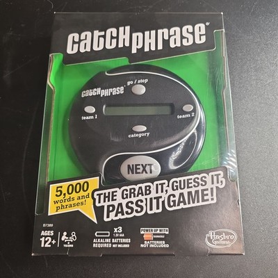 Catch Phrase Handheld Electronic Game Hasbro 2016 Black B7389 Brand New Sealed