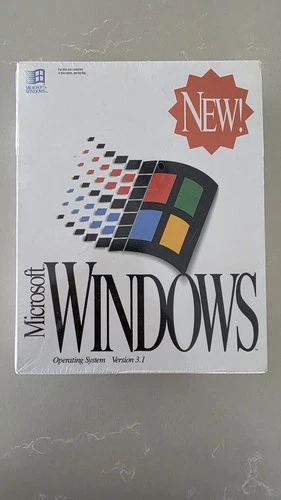 Microsoft Windows 3.1 New Version operating system (UK-based, BNIB sealed)