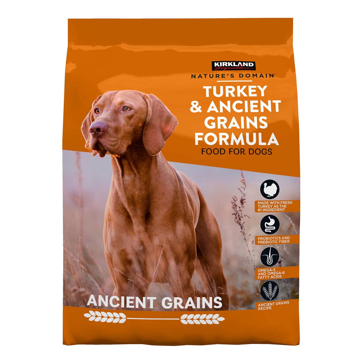 Kirkland Signature Nature's Domain Turkey & Ancient Grains Dog Food, 35 Pounds