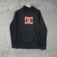 Dc Shoe Co Women  S Black Logo Pullover Hoodie Skate Size Medium