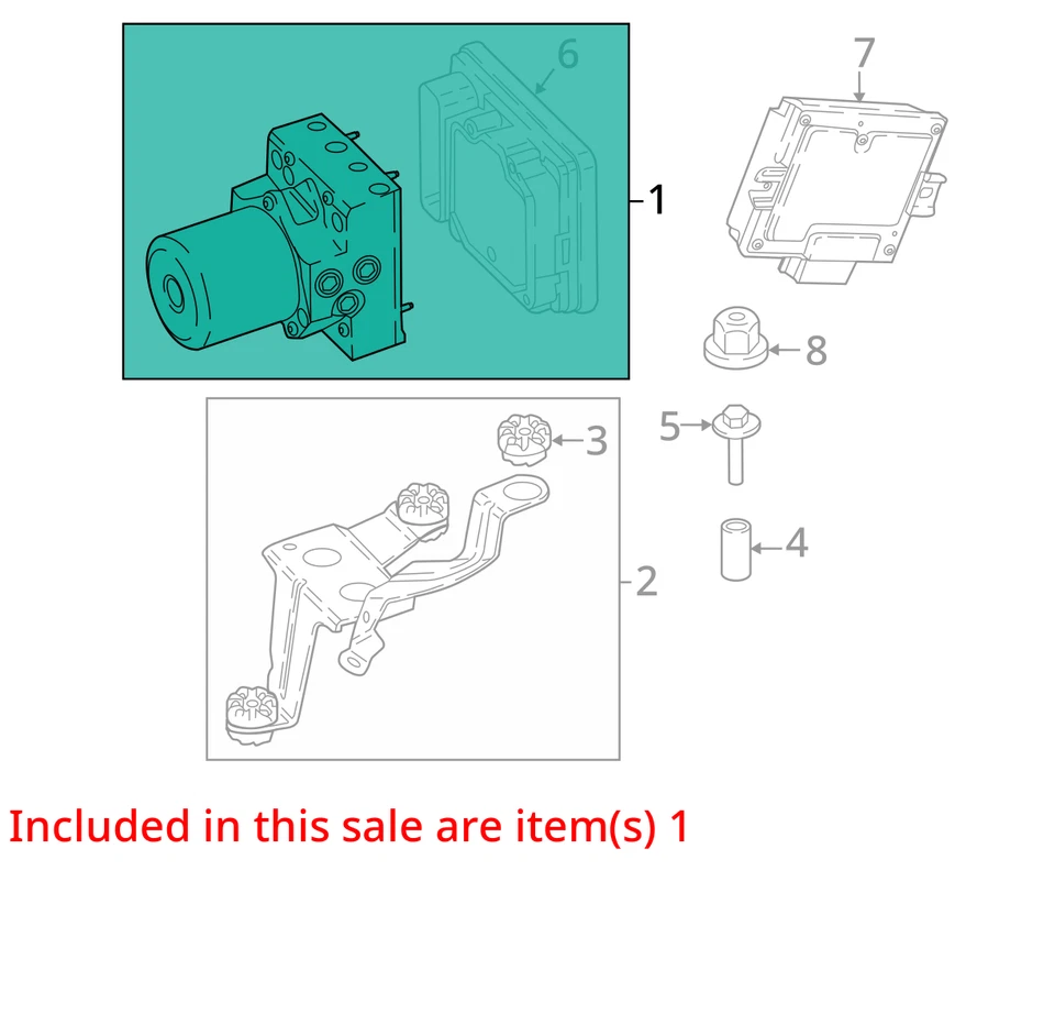 Conjunto de pieza de freno antibloqueo a través del 31/10/18 para BMW M760i 644602 17-19 Foto 3 de 4