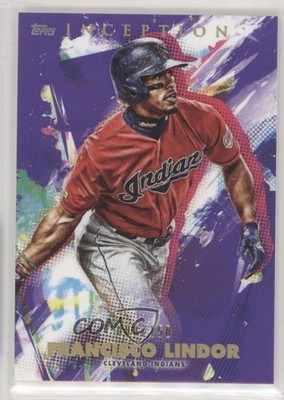 2020 Topps Inception Purple /150 Francisco Lindor #13 7qg