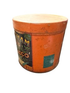 Vintage Buckingham Bright Cut Plug Smoking Tobacco Tin John J Bagley Co