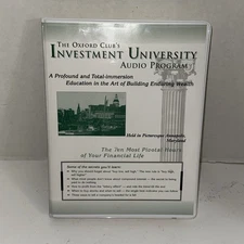 Oxford Club Investment University Audio Program 7 Cassette Set Papers Complete