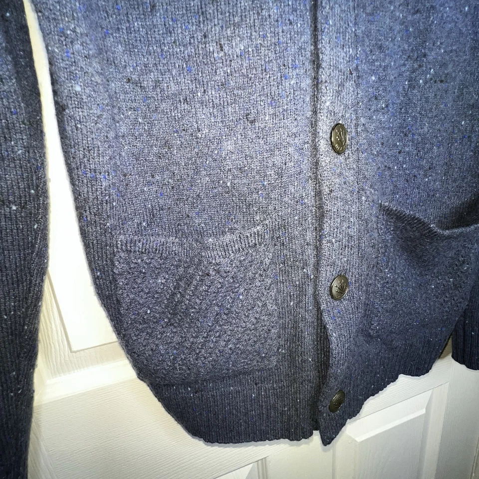Rag & Bone Men’s Small Blue 100% Wool Cardiff Cardigan Shawl Sweater Jacket S - Image 3 of 4