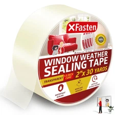Winter Window Sealing Tape - 2" x 30 Yards, Draft Stopper & Insulation
