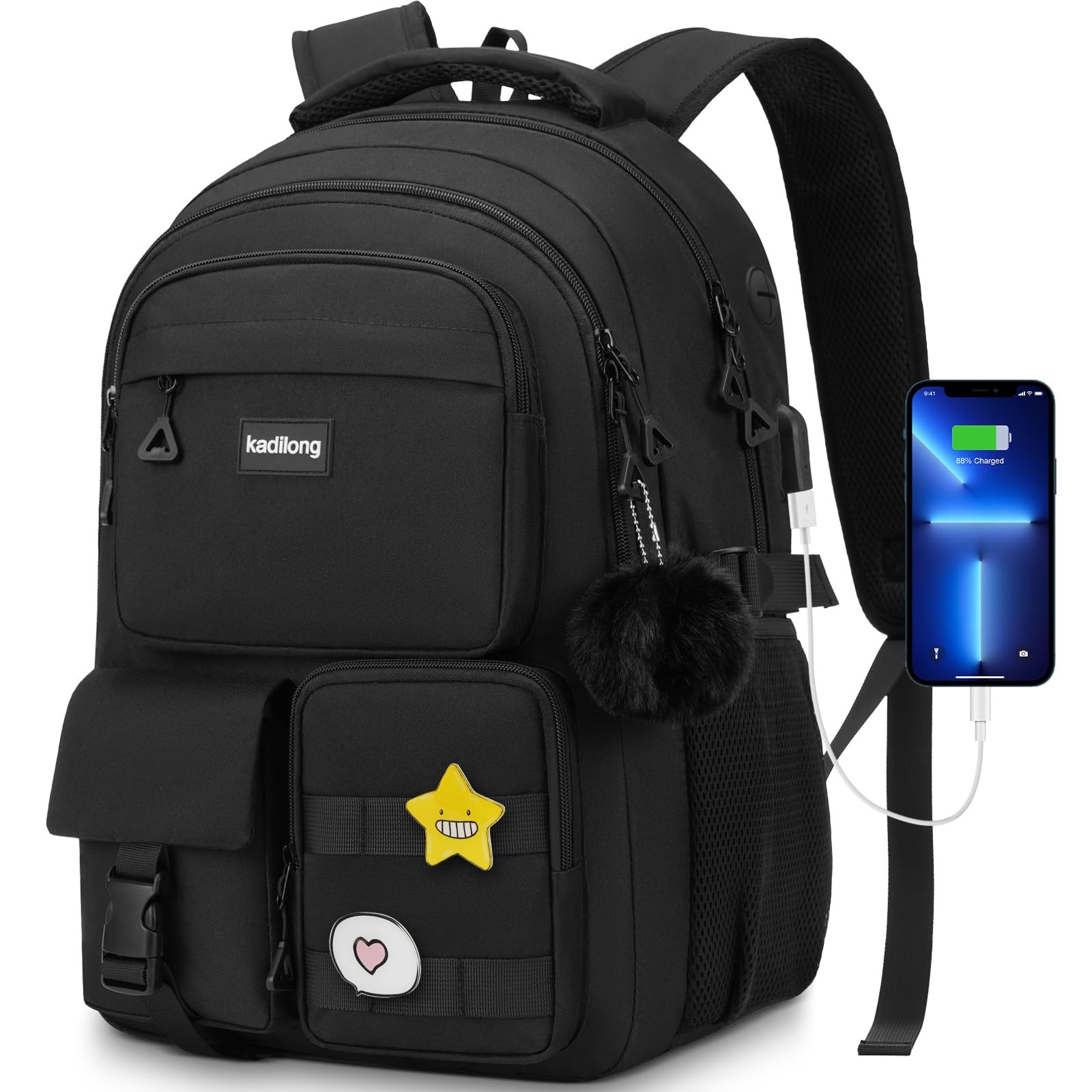 For College Student Women Middle High School Teen Girls Bookb...