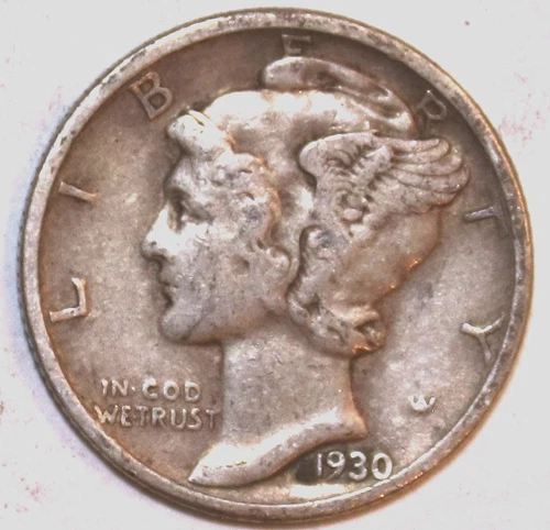 1930P Mercury Dime - Very Fine - #0814ED
