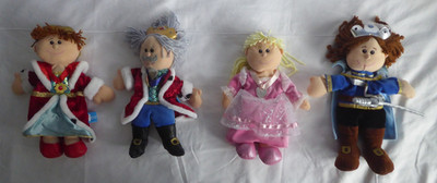 Fiesta Crafts Handpuppen x4 König, Königin, Prinzessin, Prinz Puppen