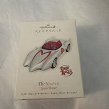 Hallmark Keepsake 2008 The Mach 5 Speed Racer Decorative Car Christmas Ornament