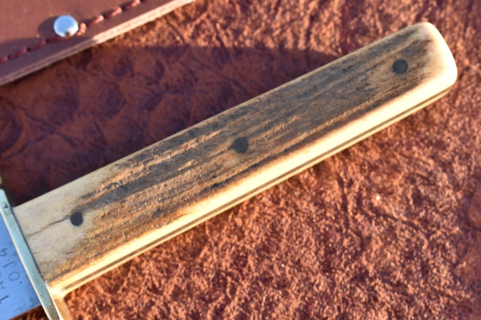 RARO CUCHILLO BOWIE PELADOR CAZA CIERVO VINTAGE PAT TACKKETT O EE. UU. PERSONALIZADO (26769 Foto 3 de 4