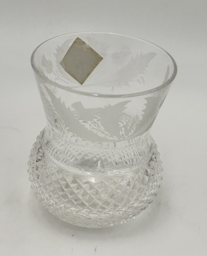 Edinburgh Crystal Thistle Old Fashioned Glass Single Made in Scotland 3.1” 150ml - Picture 5 of 12