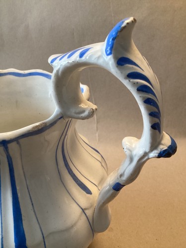 SELTENES ANTIKES STAFFORDSHIRE HANDBEMALTES MILCHKÄNNCHEN - MIT KUHKOPFAUSLAUF um 1840 - Bild 15 von 17