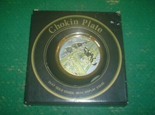 BOXED CHOKIN 24KT GOLD  PLATE MADE IN JAPAN  6"